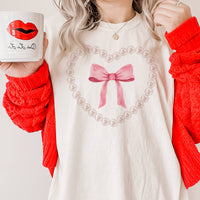 Pearl Heart Bow Graphic Tee
