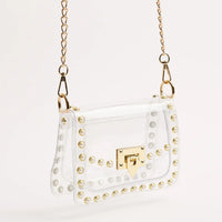 The Jackie Clear Bag in Pearl