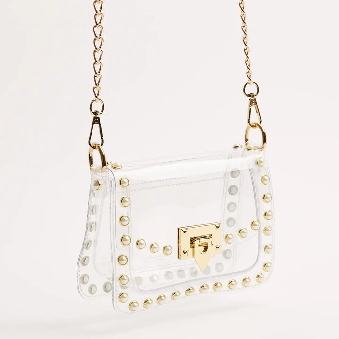 The Jackie Clear Bag in Pearl