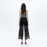 Daydream Black Denim Lace Pants