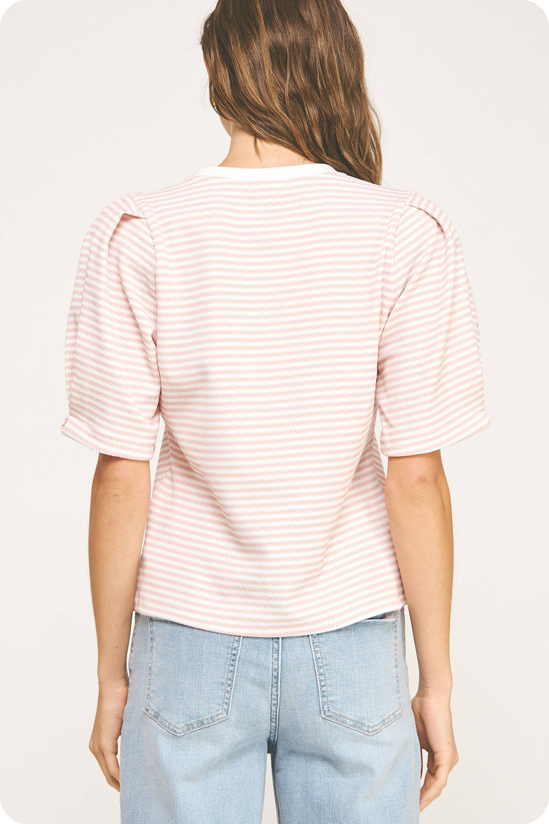 Power Play Puff Knit Top