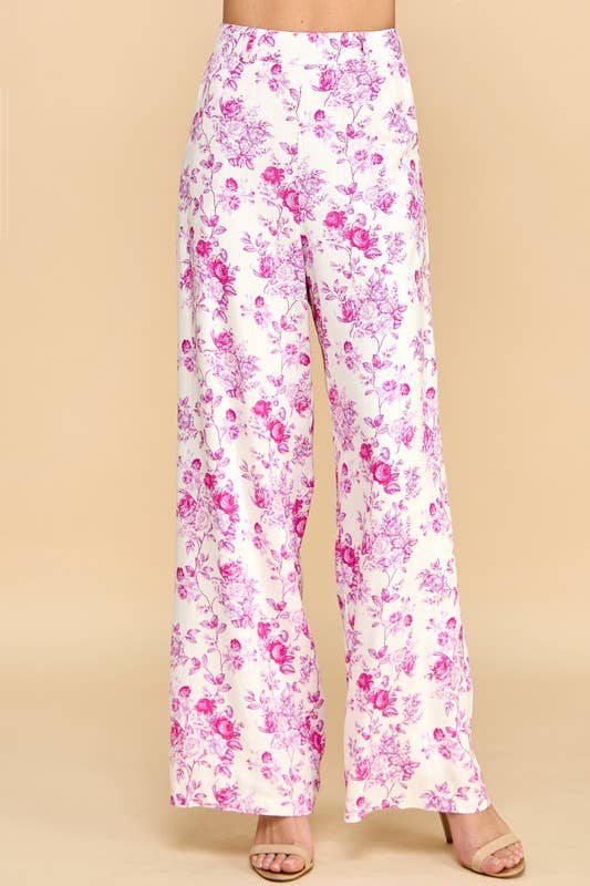 Petal Parade Wide-Leg Pants