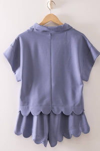 Blue Skies Scallop Lounge Set