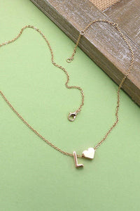 Heartfelt Initial Pendant Necklace