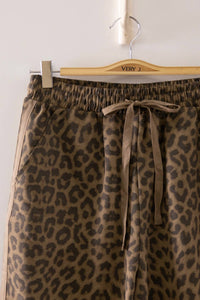 The Runway Leopard Twill Pants