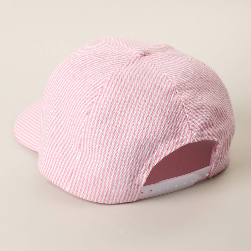 French Bulldog Seersucker Hat