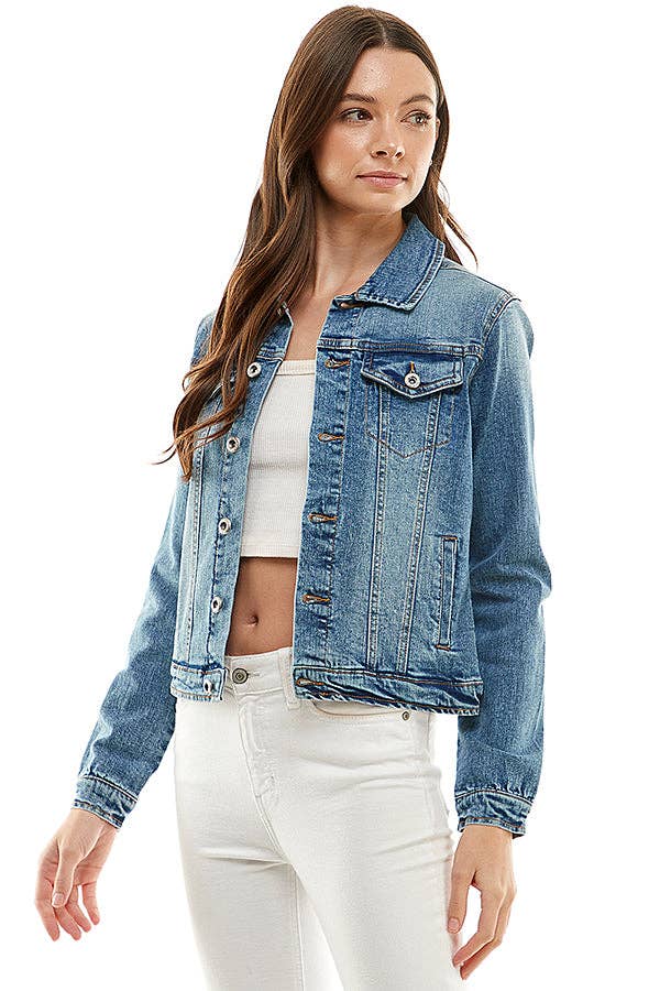 City Chic Structured Denim Jacket