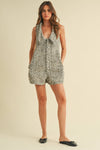 Wild Ember Denim Romper
