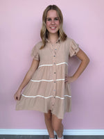 Portwood Tiered Button Dress