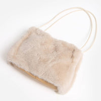Fuzzy Faux Fur Mini Shoulder Bag