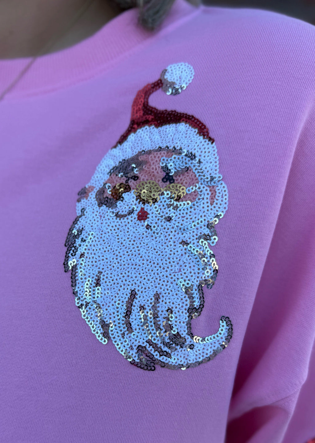 Santa Sequin Sweatshirt