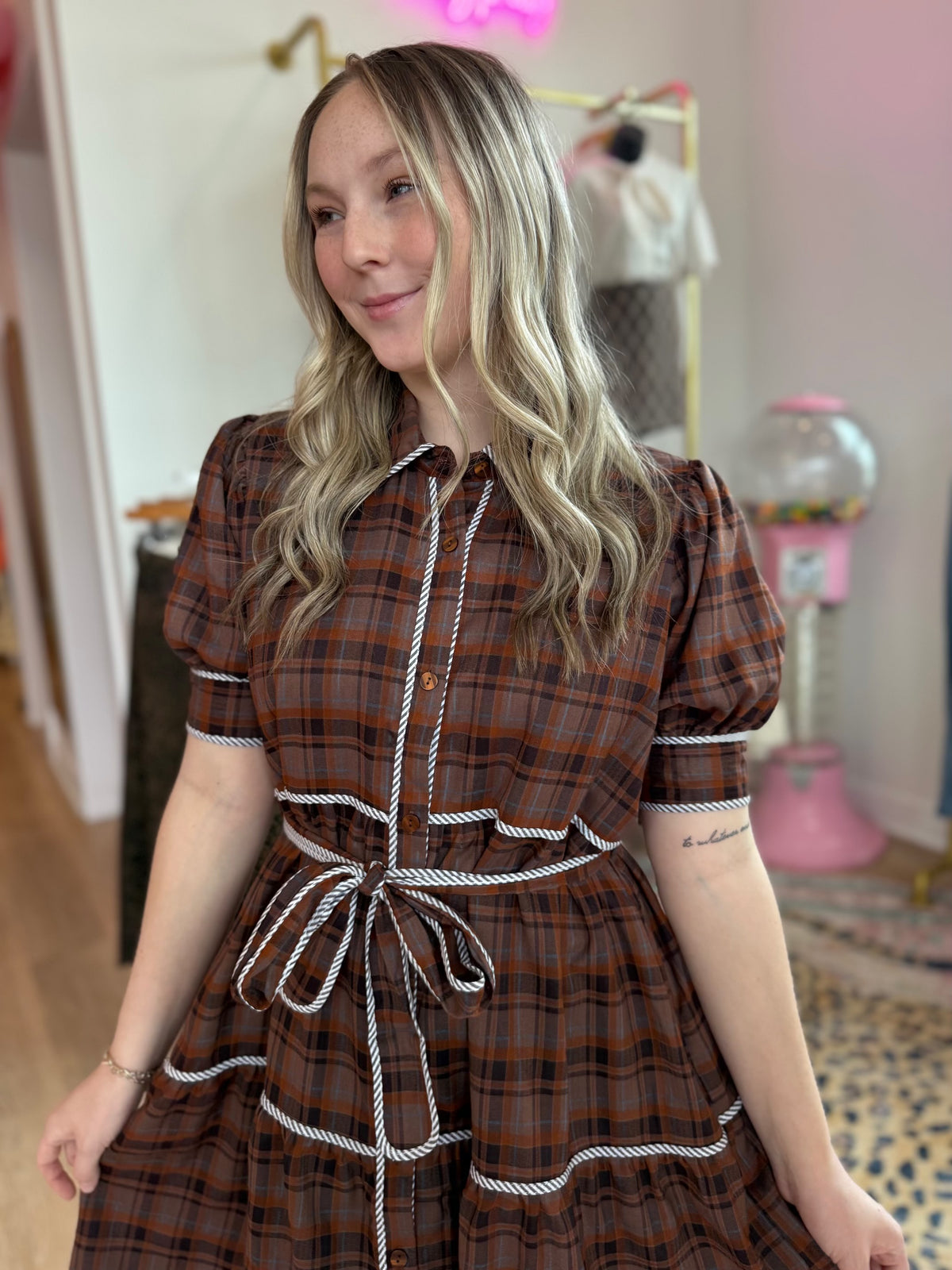 Charlotte Plaid Dress