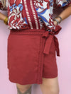 Twist & Trend Braided Waist Skort