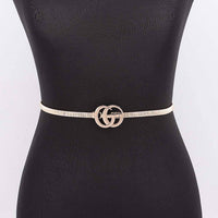 Interlocking GG Buckle Stretch Belt