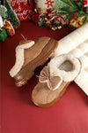 Bow & Snuggle Platform Clogs