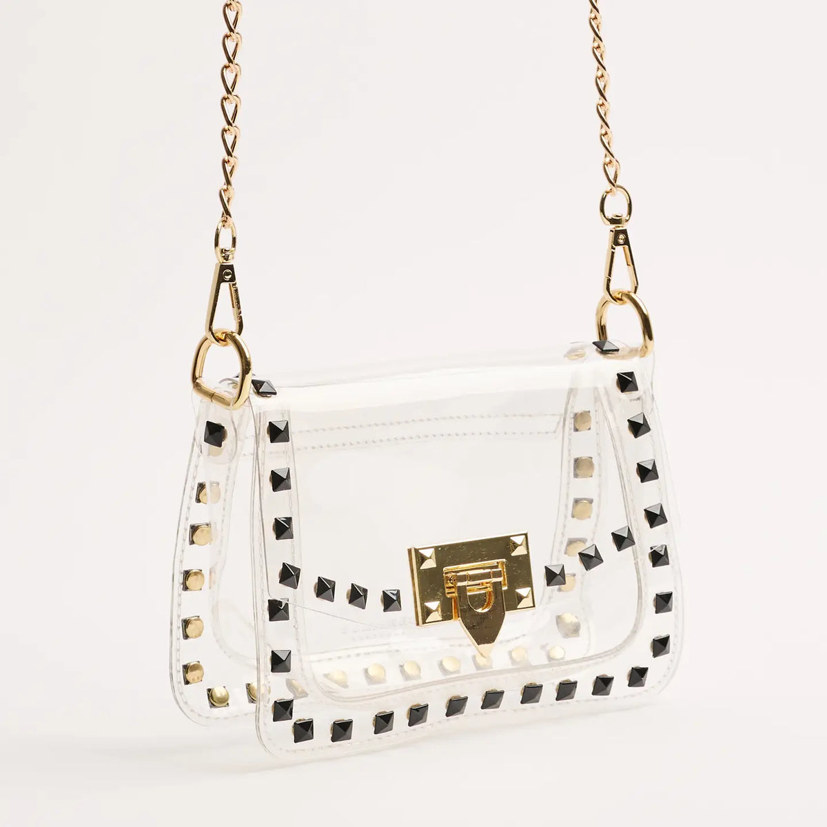 The Jackie Clear Bag in Black