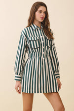 Greenwich Stripe Mini Dress