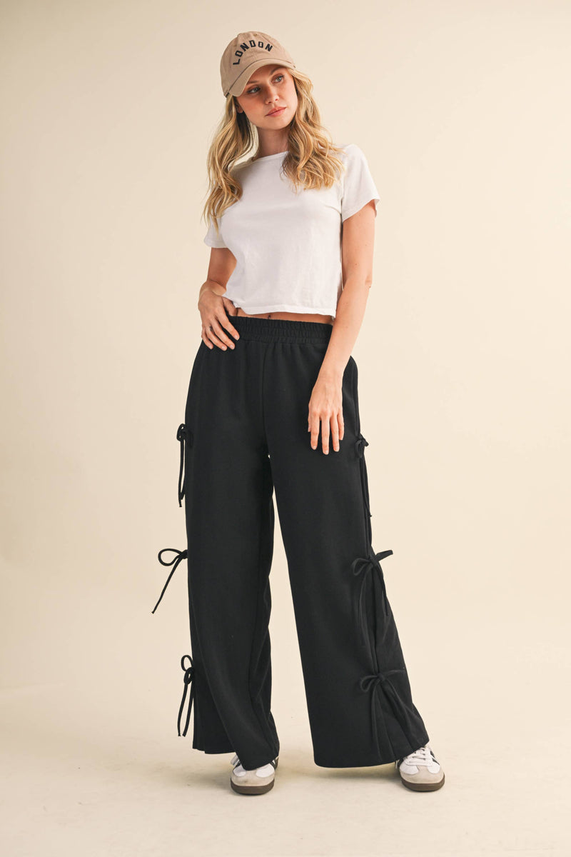 The Bow & Go Wide Leg Pants