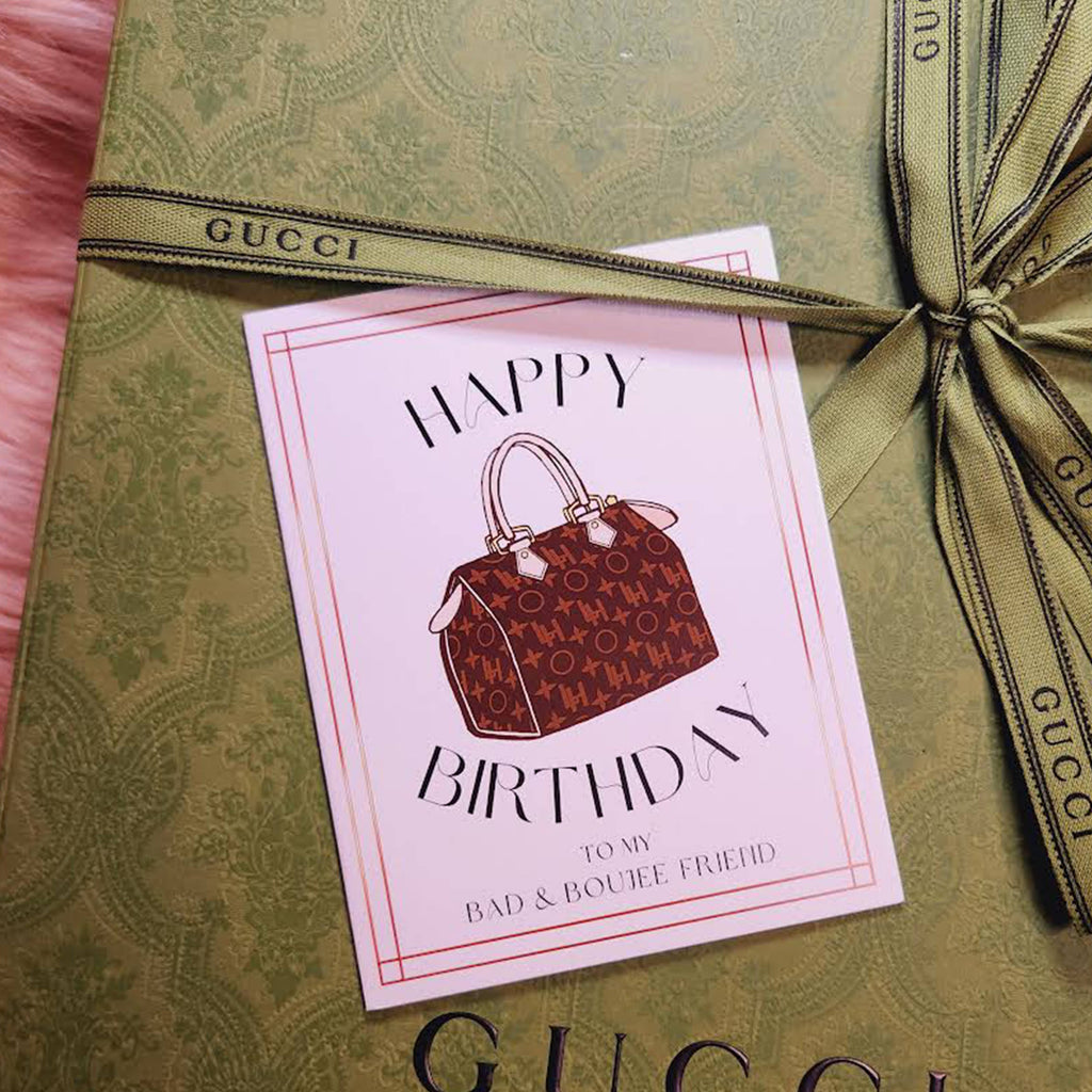 Bad & Boujee Luxury Birthday Card