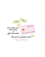 No Money Birthday Card