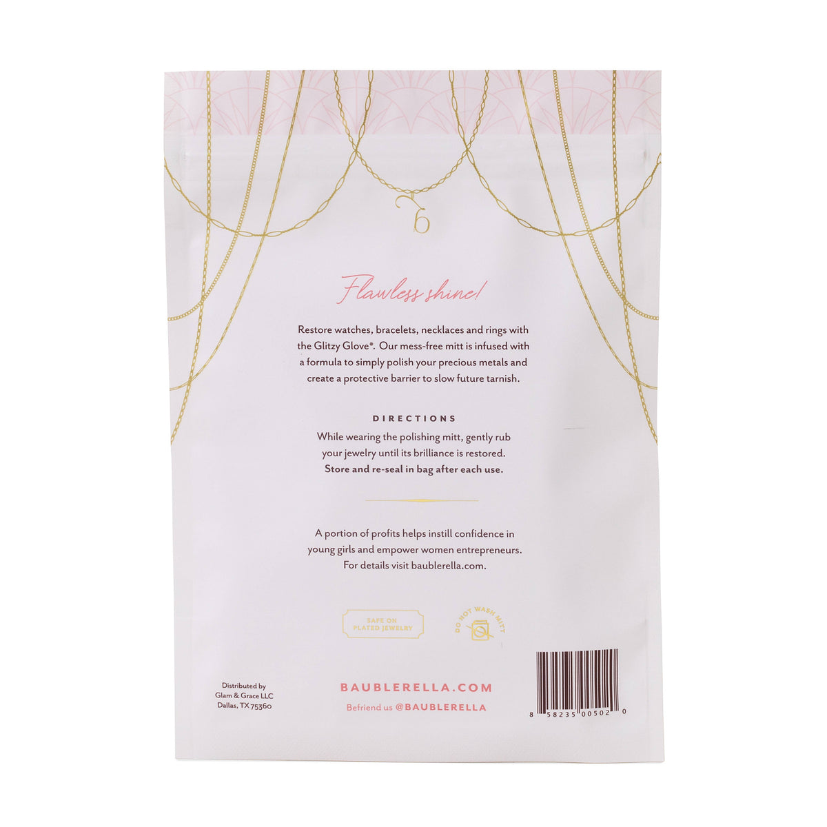 Glitzy Glove Anti-Tarnish Jewelry Polishing Mitt