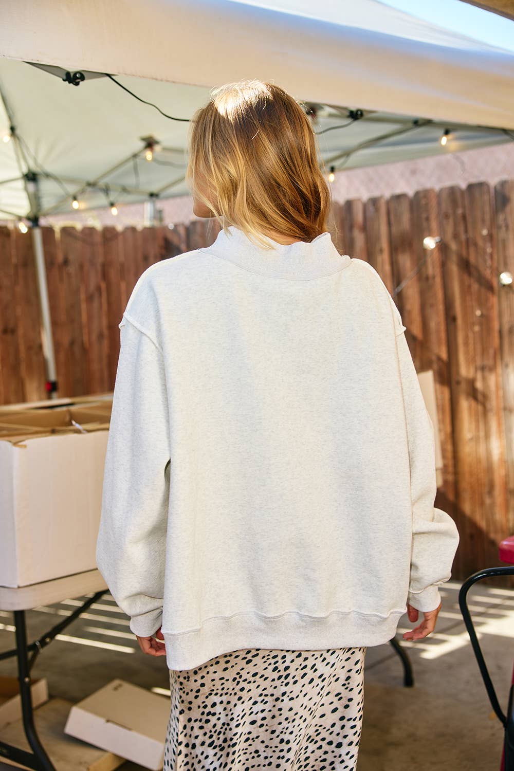Cool Mom/Mother Reversible Mockneck Sweatshirt