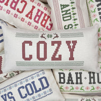 Funny Christmas Vintage Pillow