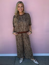 Mocha Mirage Leopard Knit Set