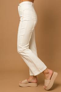 Frayed Hem Flare Jeans