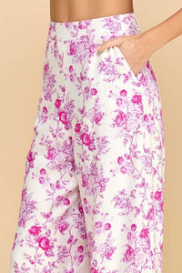 Petal Parade Wide-Leg Pants