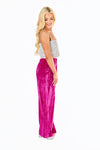 Sondra Fuchsia Velvet Pants