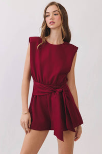 Bordeaux Bound Romper