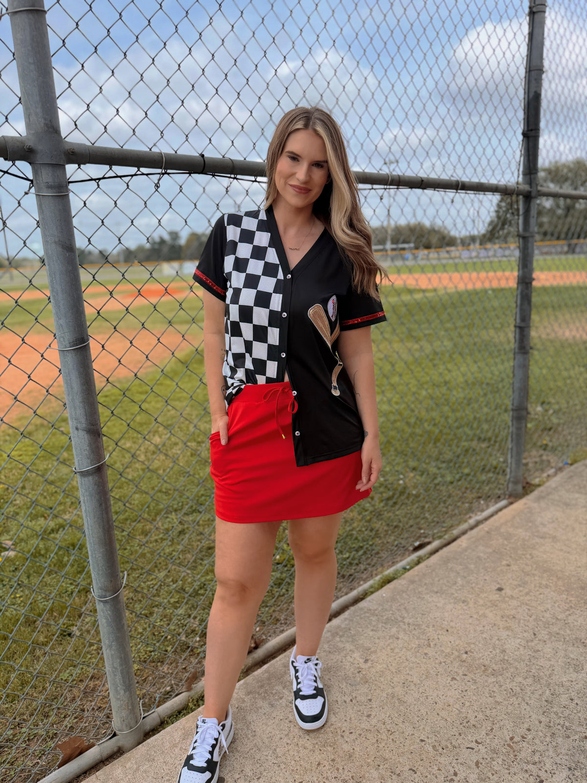 Checkerboard Baseball Jersey
