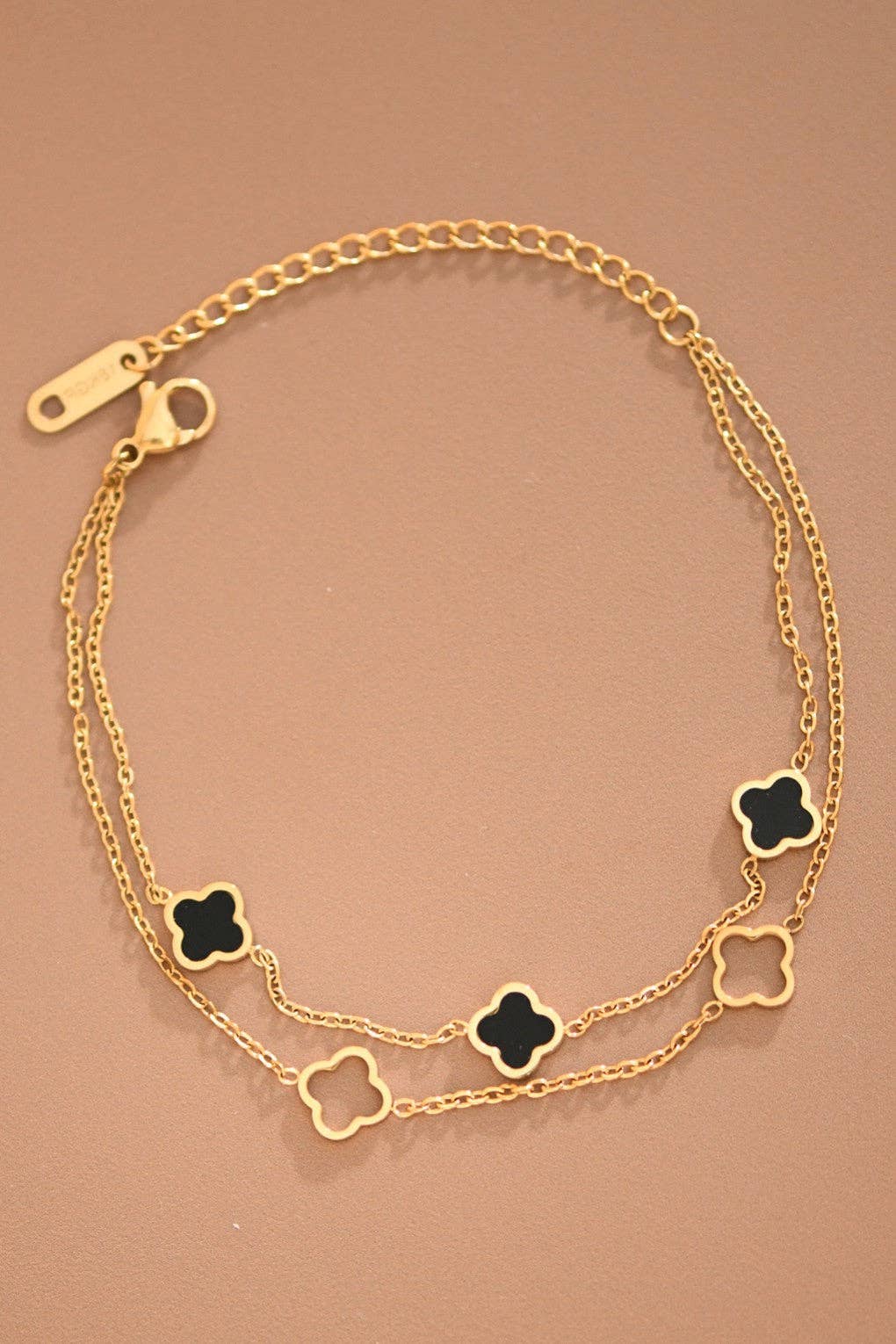 Midnight Clover Bracelet