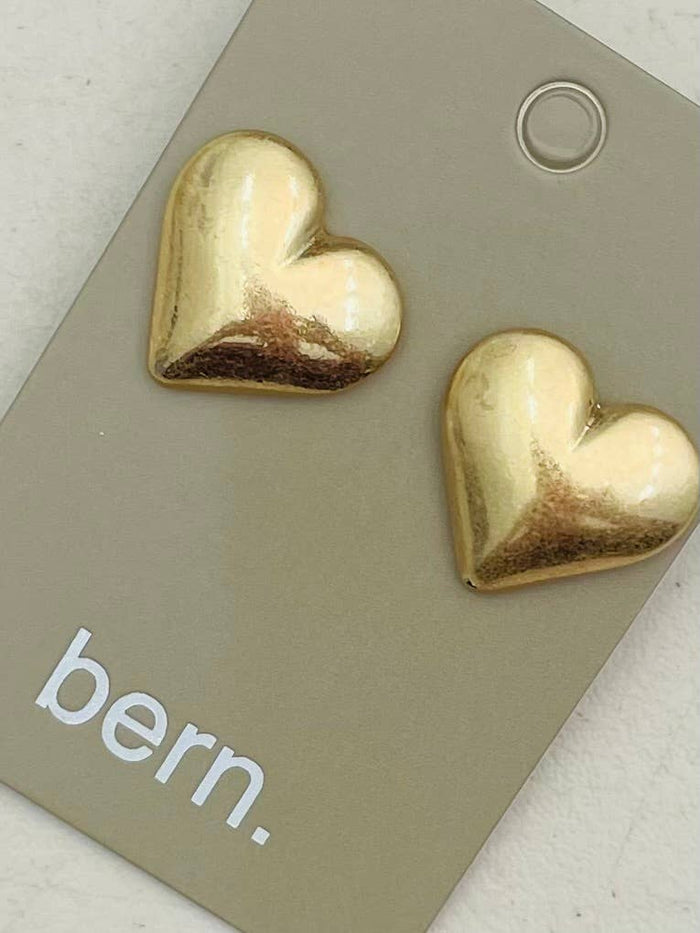 Puffy Heart Stud