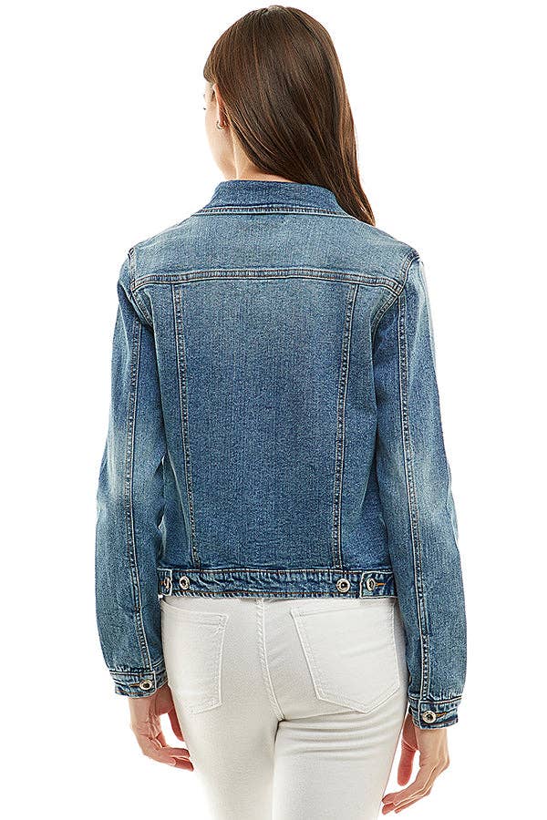 City Chic Structured Denim Jacket