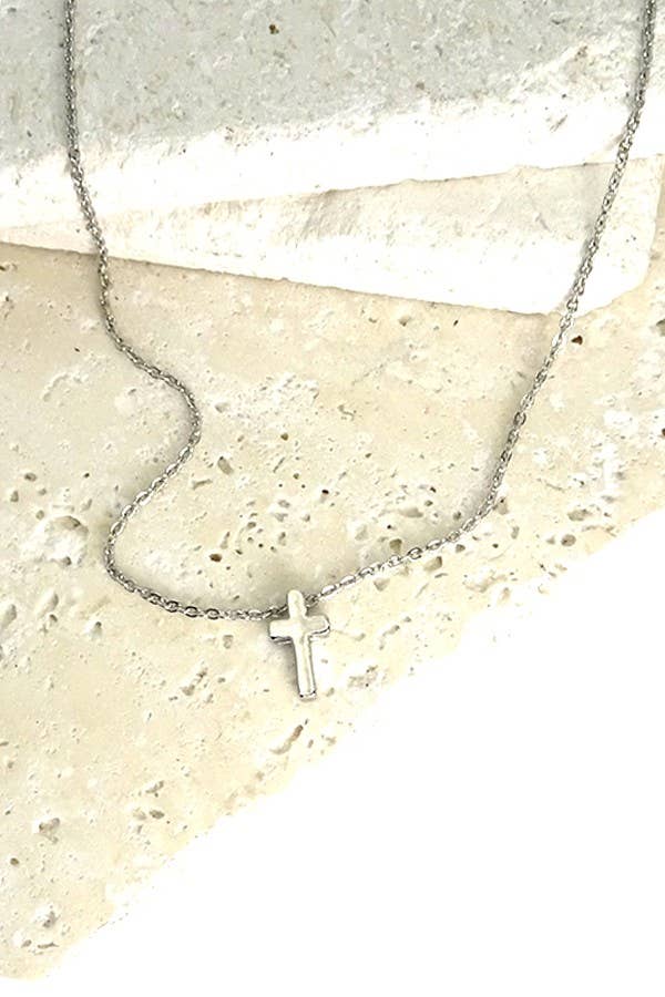 Petite Classic Cross Necklace