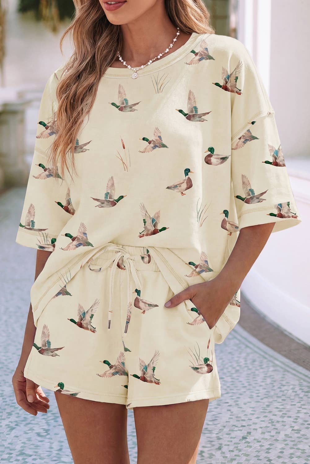 High Waist Mallard Duck Lounge Set
