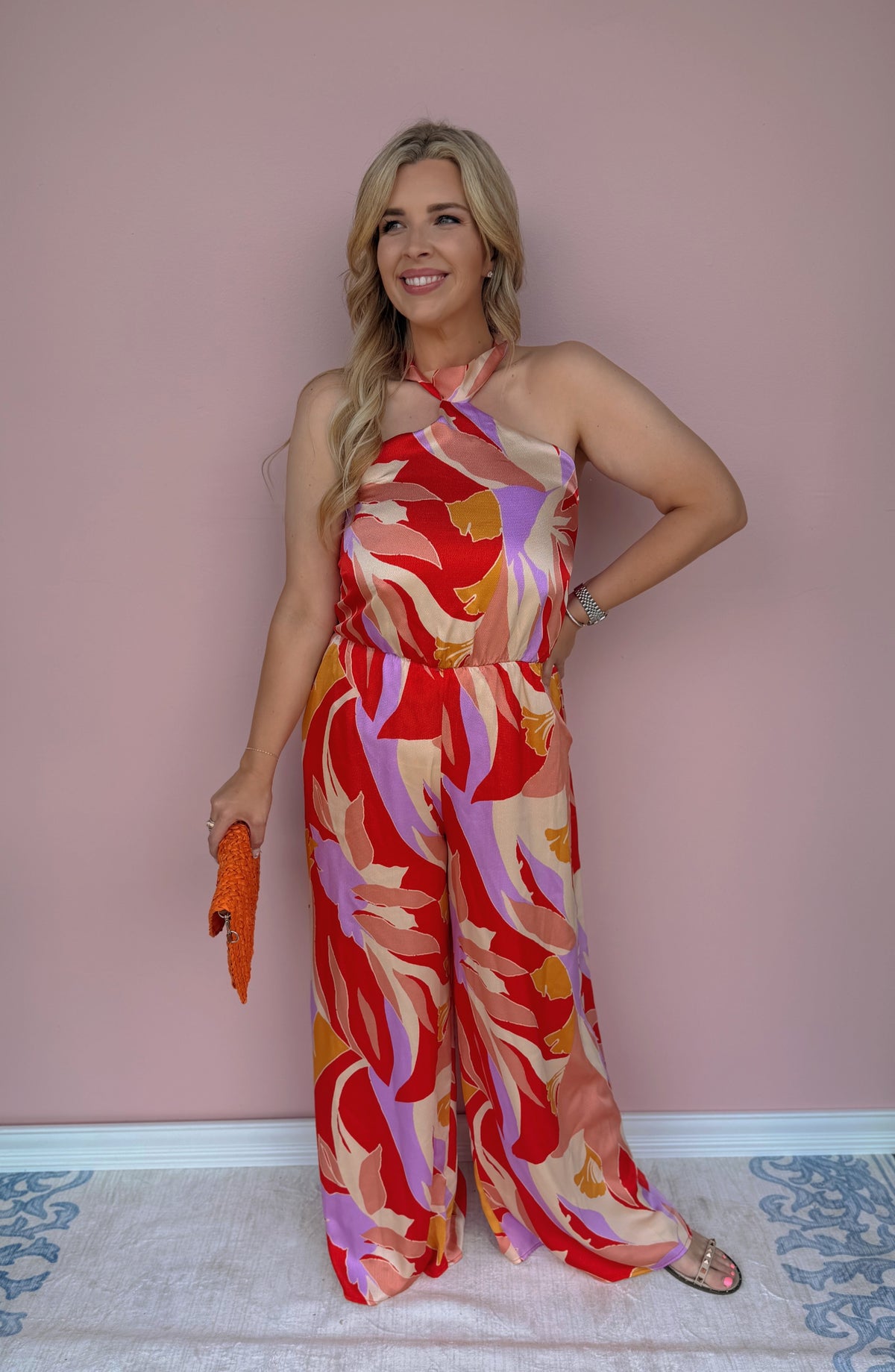 Coastal Dream Satin Halter Jumpsuit