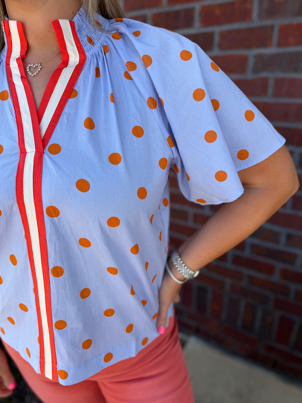 Citrus Social Top 🍊💙