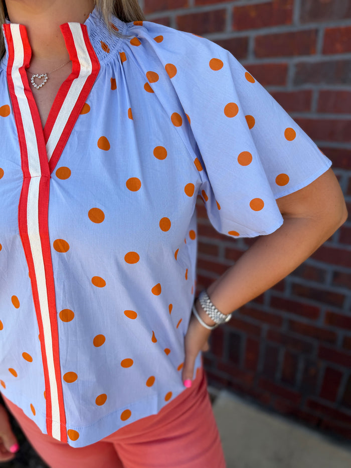 Citrus Social Top 🍊💙