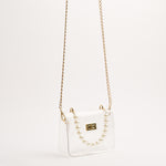 The Audrey in Pearl Clear Bag