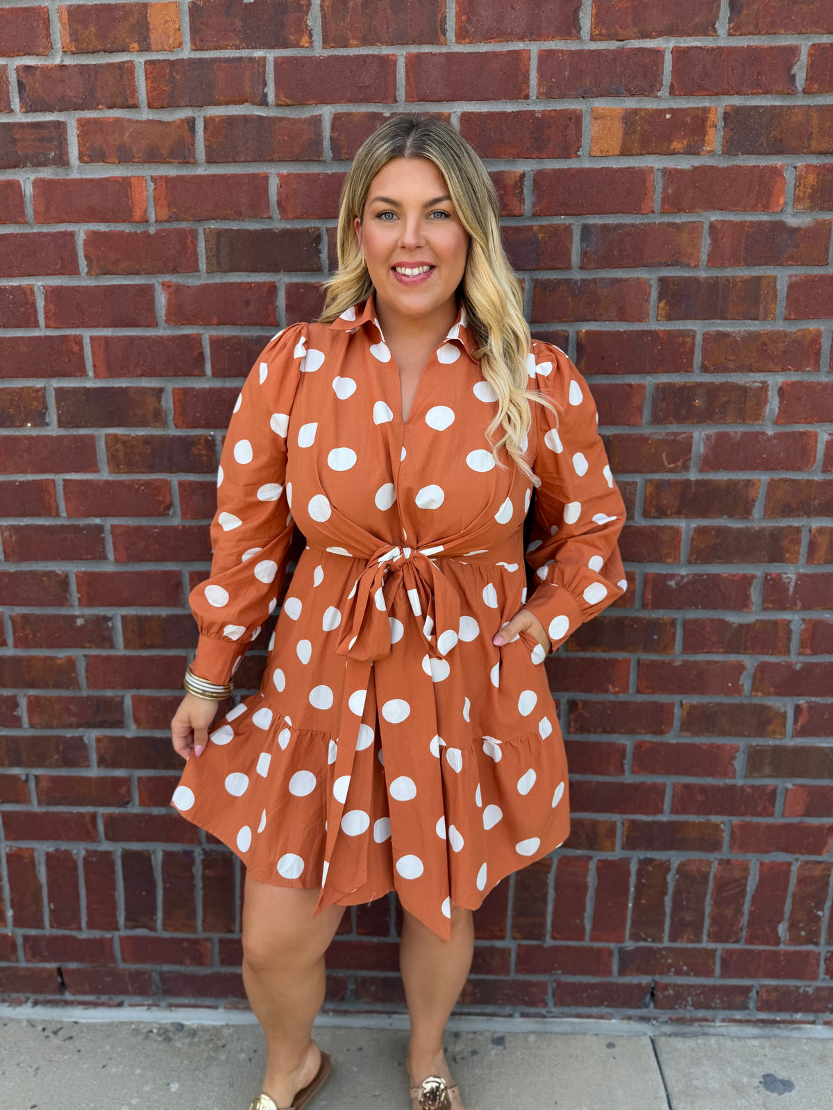 Spiced & Spotted Dress