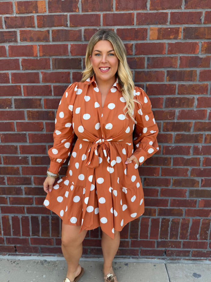 Spiced & Spotted Dress