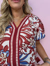 Crimson Palmetto Blouse
