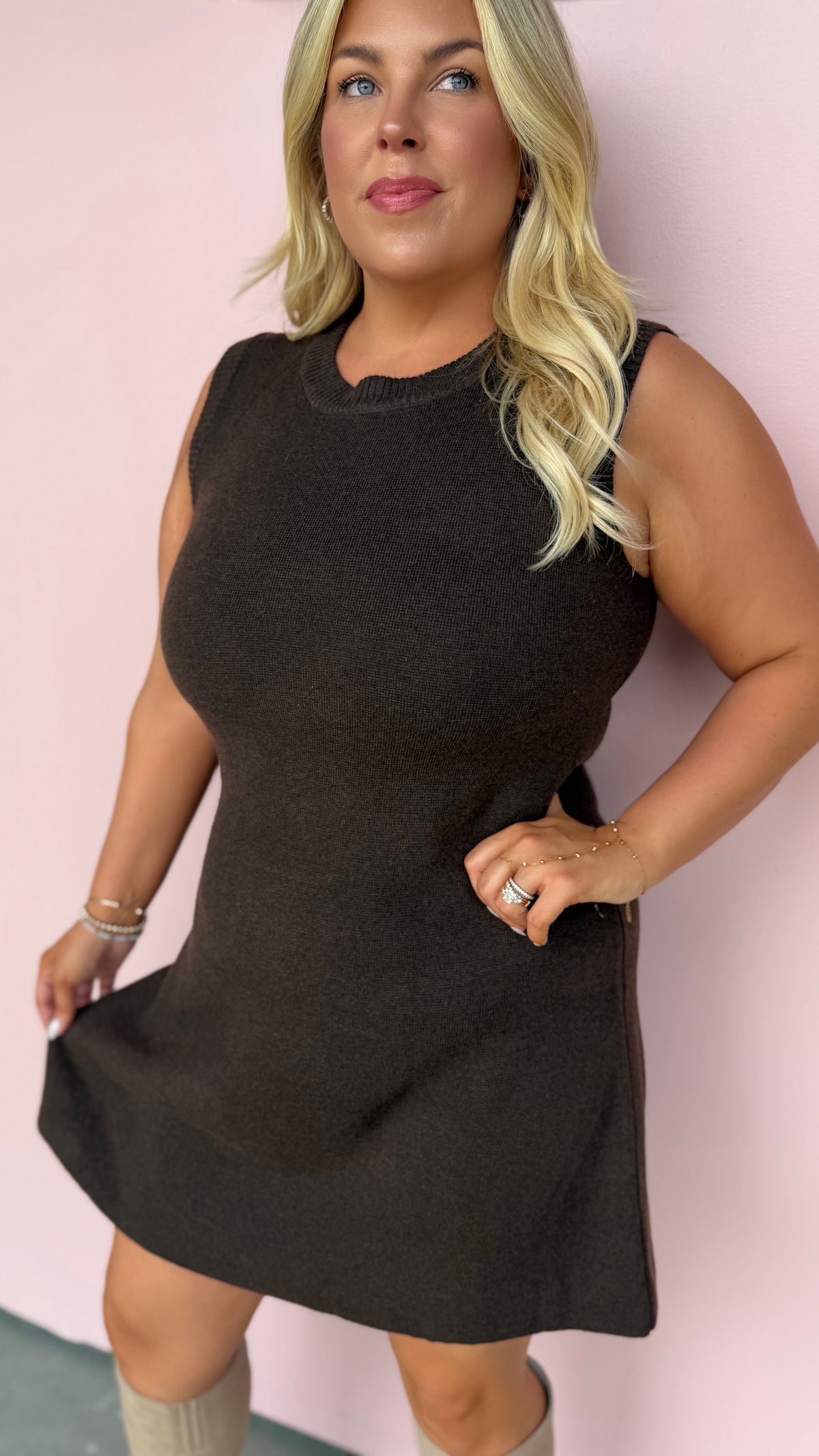 Meet Me in Manhattan Sweater Dress
