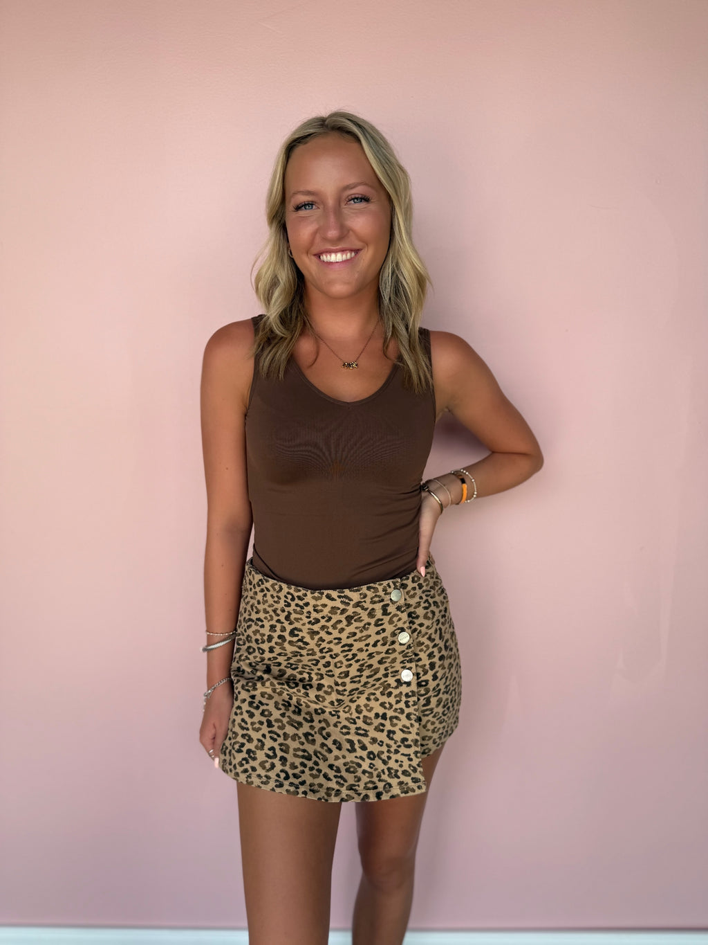 Cheetah Khole Skort