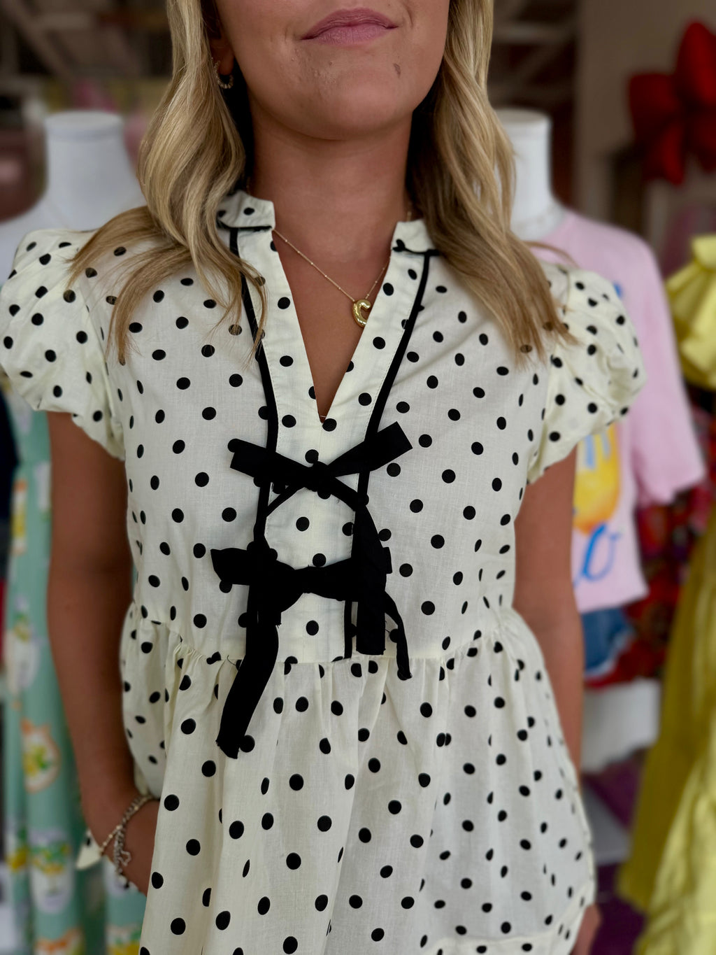 The Emma Polka Dot Top