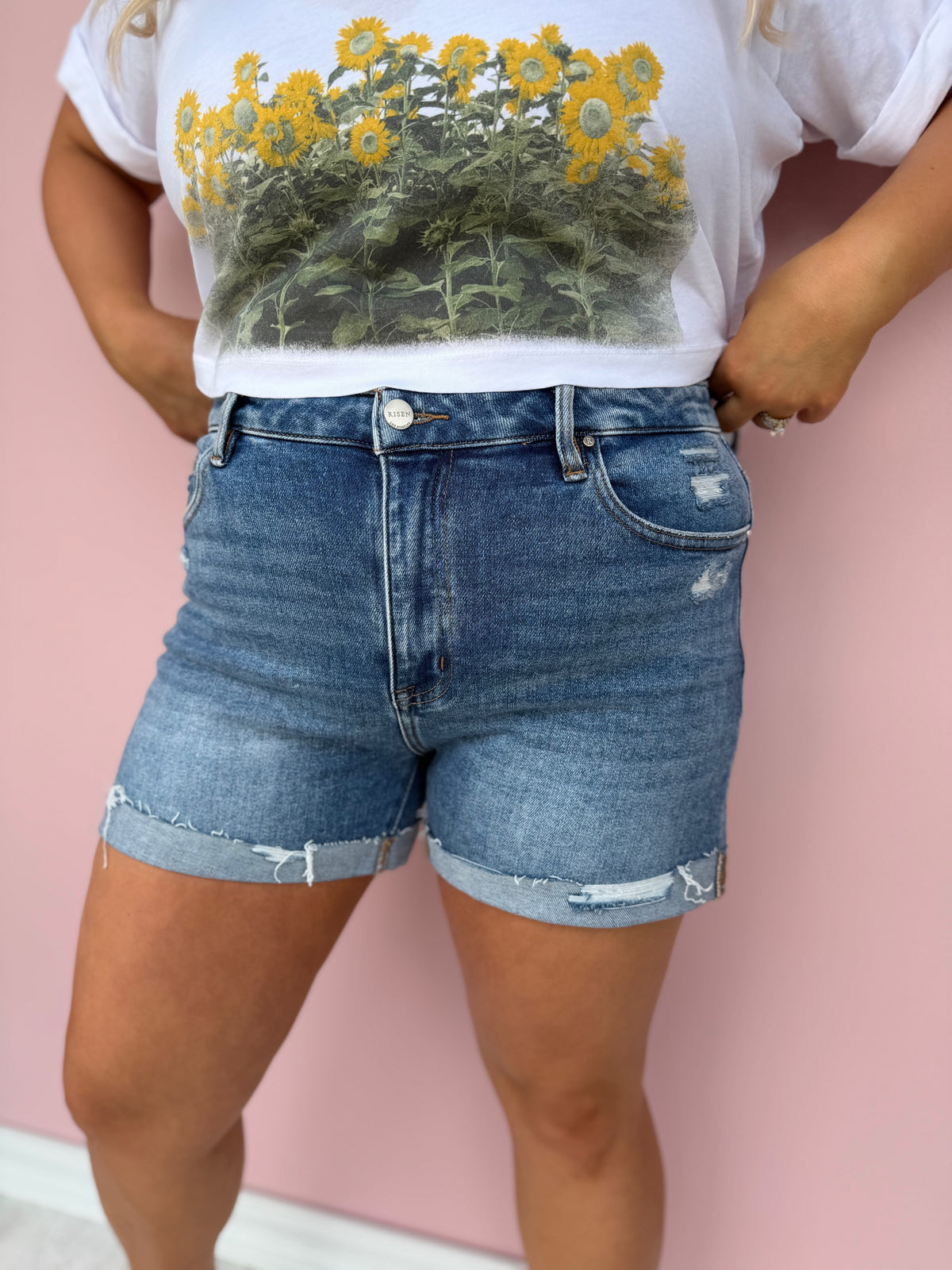 Sunny Day Cuffed Shorts