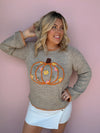 Harvest Blooms Pumpkin Sweater